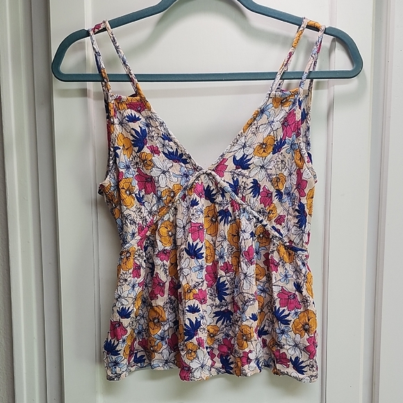 Elodie Tops - Elodie Purple and Pink Floral Cami